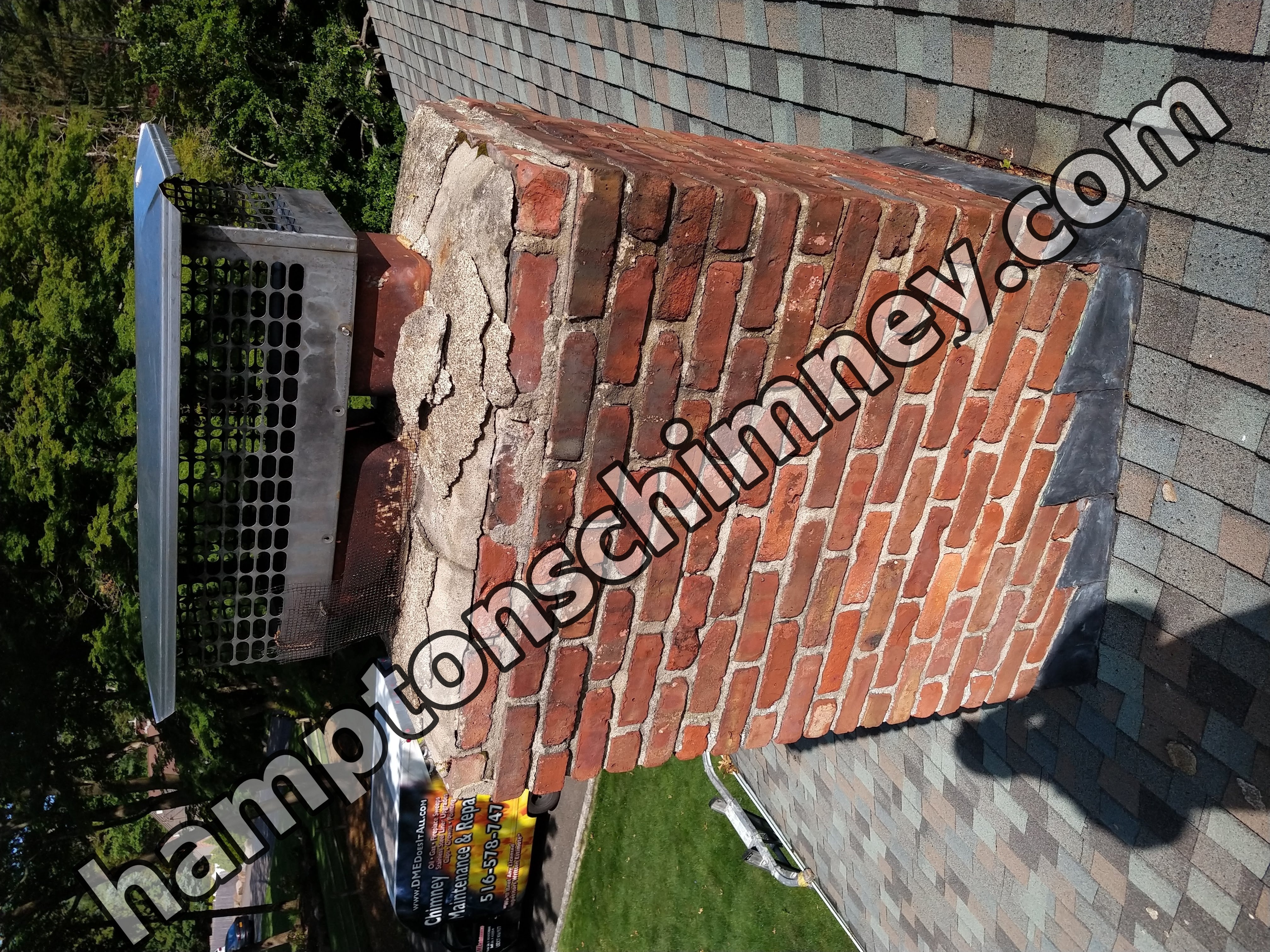 Full fireplace chimney inspection and cleaning in The Hamptons, New York