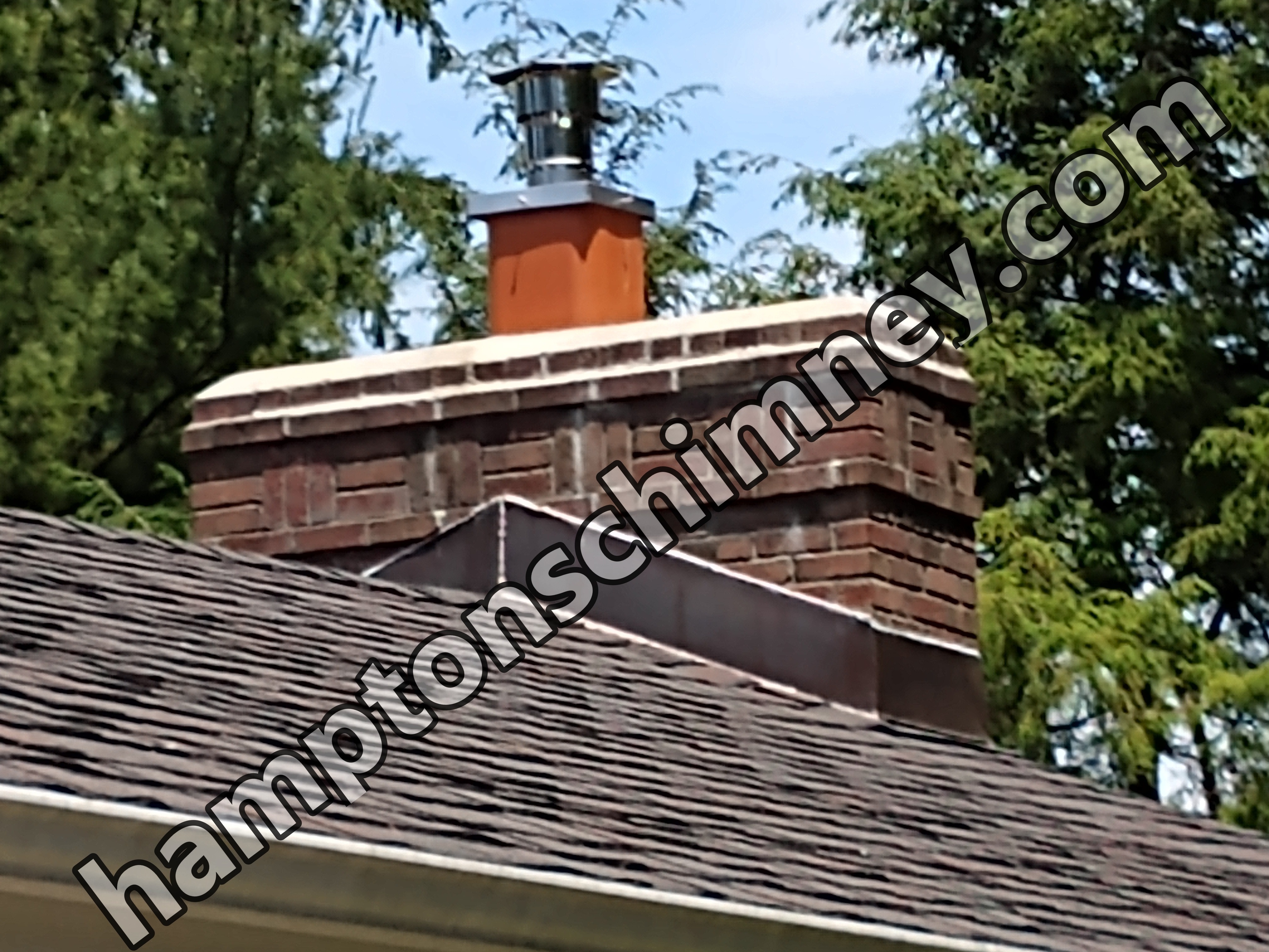 Stainless steel chimney cap with animal guard in The Hamptons, New York