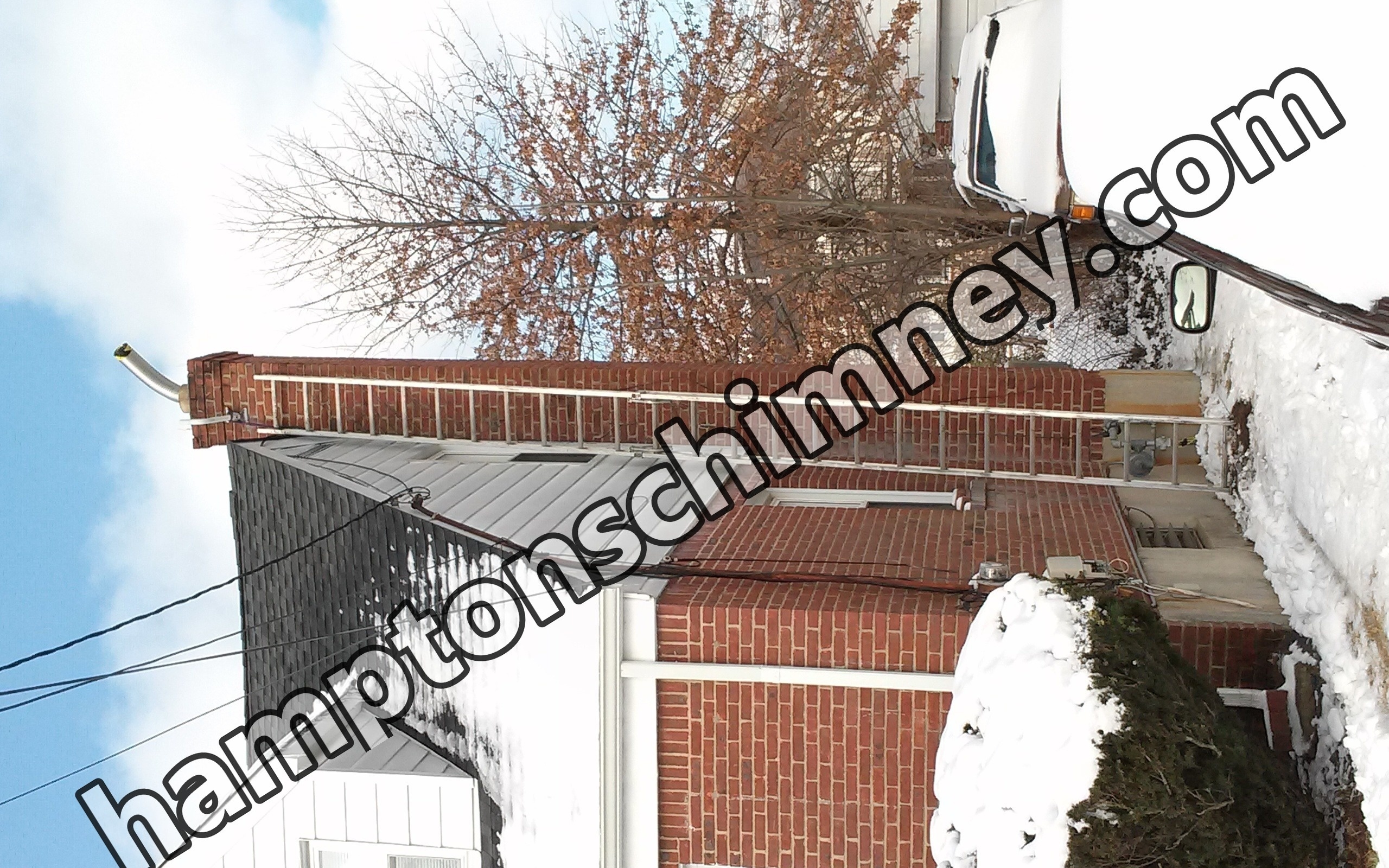 Stainless steel chimney liner installation in The Hamptons, NY